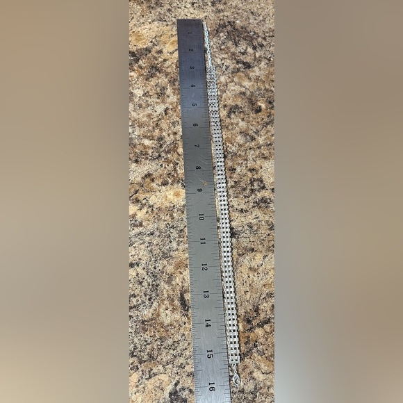 Napier CZ Necklace, With Stretchy CZ Wrist Bracelet & Vintage CZ Brooch-3 Pieces - Picture 8 of 14